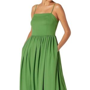 Goodthreads Green Spaghetti-Strap Maxi Dress